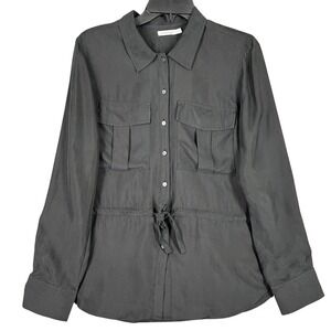 Unsubscribed‎ Utility Shirt S Silk Sustainable Minimalist Conscious Slow Luxury